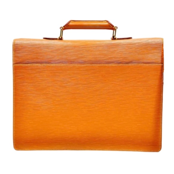 LOUIS VUITTON Ambassador Cipango Gold Epi Leather Business Briefcase Laptop Bag - Picture 2 of 13